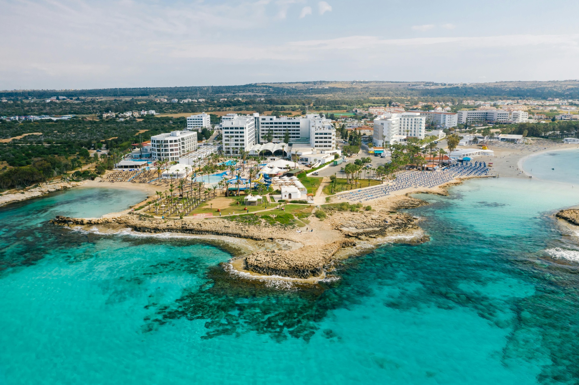 Beautiful beachfront resort in Cyprus with crystal clear turquoise waters - Allergy-friendly Mediterranean destination